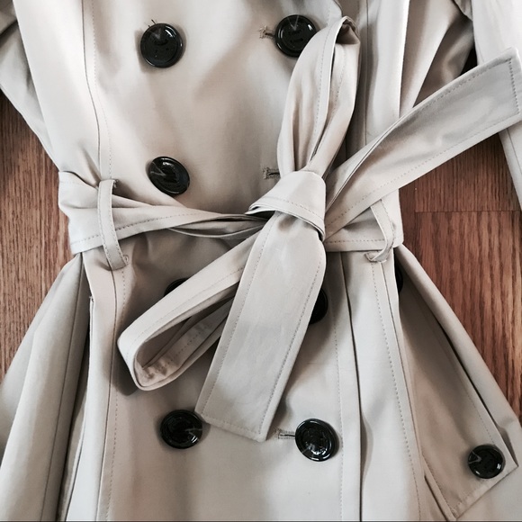 CALVIN KLEIN Double Breasted Trench Coat - Picture 3 of 8